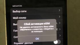 Как настроить eSIM МегаФон в Рени