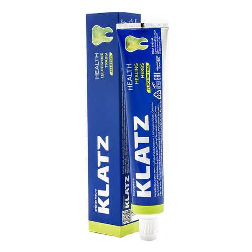 Зубная паста Klatz HEALTH Целебные травы без фтора 75 мл в Рени