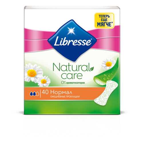 Ежедневные прокладки Libresse Natural Care Normal, 40 шт. в Рени