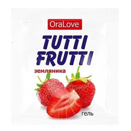 Пробник гель-смазки Tutti-frutti с земляничным вкусом 4 г в Рени