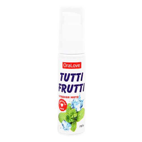 Съедобная гель-смазка TUTTI-FRUTTI для орального секса со вкусом сладкой мяты 30г в Рени