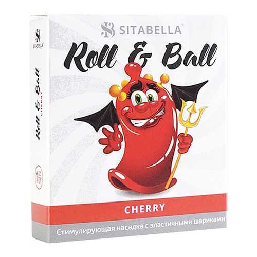 Стимулирующий презерватив-насадка Roll Ball Cherry в Рени