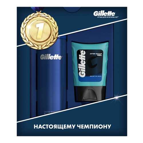 Набор Gillette Ultra Sensitive Гель для бритья+ Гель после бритья 75мл в Рени