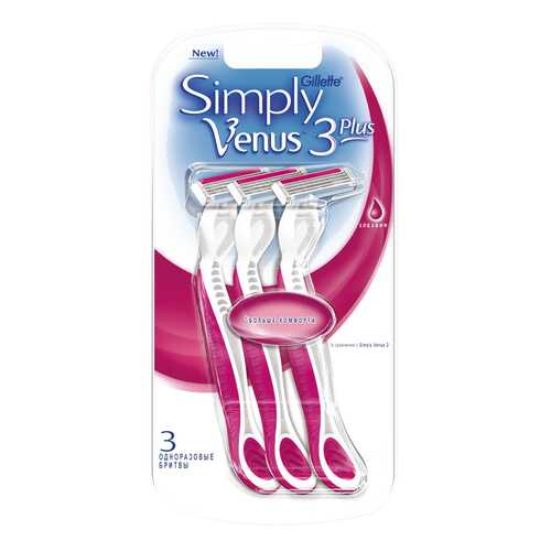 Станок для бритья Venus Simply Venus 3 plus 3 шт в Рени