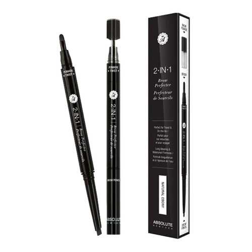 Карандаш-помадка для бровей Absolute New York 2 in 1 Brow Perfecter Natural Ebony в Рени