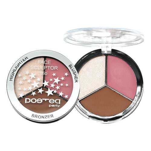 Набор для макияжа POETEQ Face Sculptor Trio Шампань/клубничный крем/матовый 7,5 г в Рени
