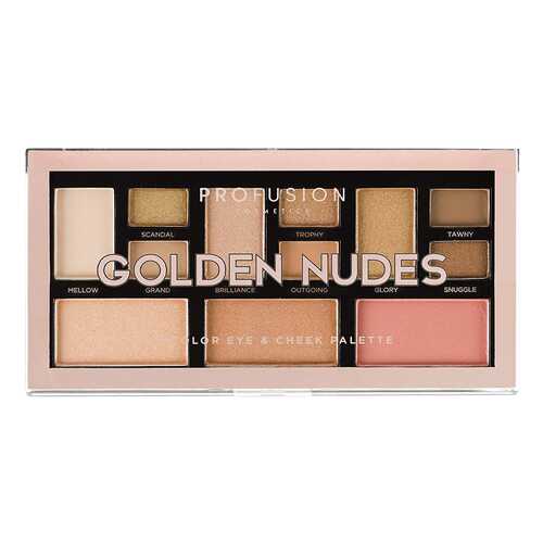 Набор для макияжа PROFUSION Golden Nudes Color Eye & Cheek Palette в Рени