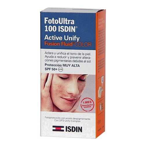 Тональный крем Isdin FotoUltra 100 Active Unify Fusion Fluid Color SPF 50+ 50 мл в Рени