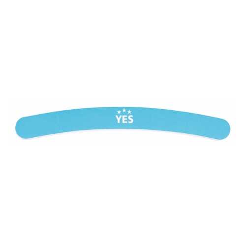 Пилка Yes бумеранг голубая для натуральных ногтей, 150/230 грит, 17,5 см 95926 в Рени