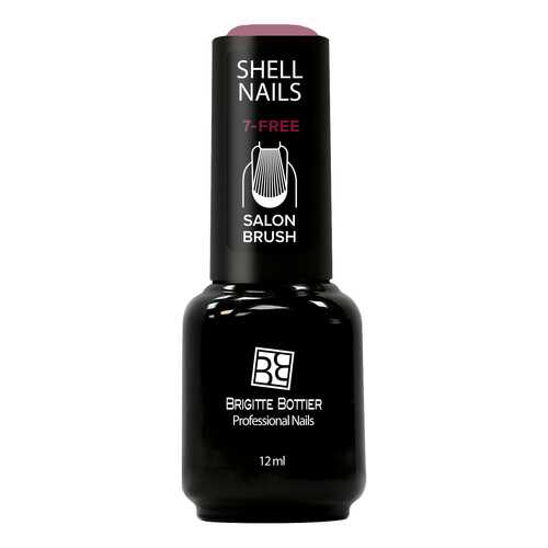 Гель-лак Brigitte Bottier Shell Nails тон 984 светло-бордовый с мелкими блестками, 12мл в Рени