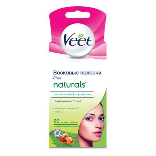 Полоски для депиляции Veet Naturals 20 шт в Рени