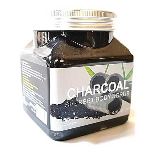 Скраб для тела Wokali Charcoal Sherbet Body Scrub Уголь 350 мл в Рени