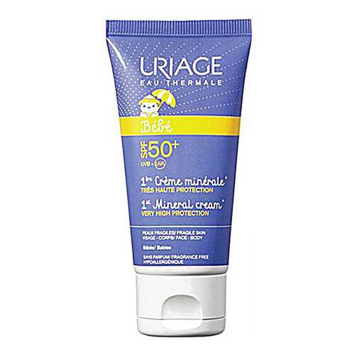 Солнцезащитное средство для детей Uriage Первый минеральный крем SPF50+, 50 мл в Рени