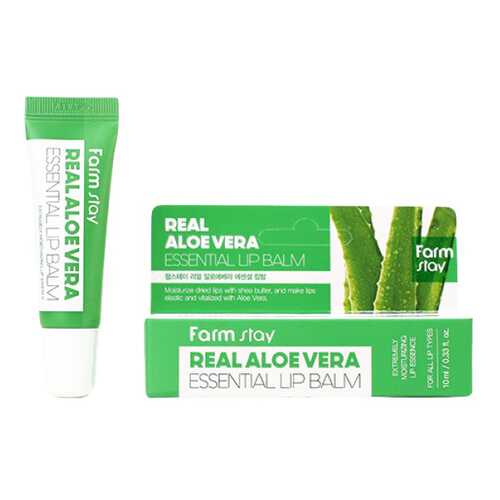 Бальзам для губ FarmStay Lip balm Real Aloe Vera Essential 10 мл в Рени