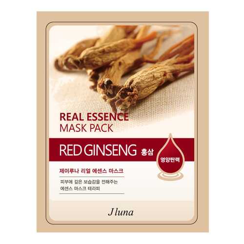 Маска для лица J Luna Real Essence Mask Pack Red Ginseng 25 мл в Рени