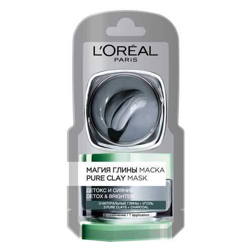 Маска для лица LOreal Paris Магия Глины Детокс и сияние 6 мл в Рени