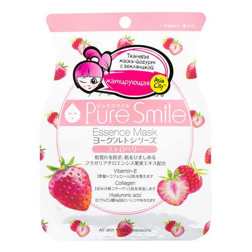 Маска для лица Sun Smile Yougurt c земляникой в Рени