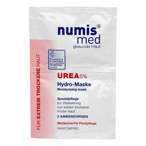 Numis® med Увлажняющая маска для лица с 5 % мочевиной, двойное саше по 8 мл в Рени