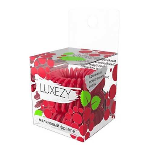Резинки для волос LUXEZY, Малиновый фраппе, 3 штуки в Рени