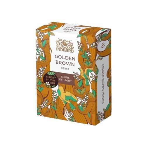 Хна золотисто-коричневая Indibird (Golden Brown Henna) 100 г в Рени