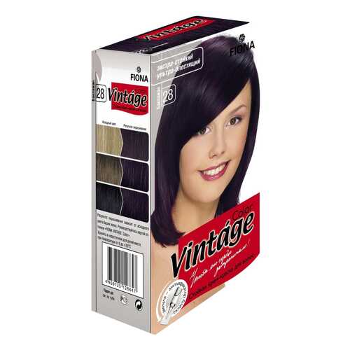 Краска для волос FIONA Vintage Color 28 Баклажан 50 г в Рени