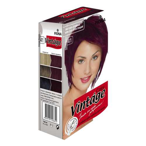 Краска для волос FIONA Vintage Color 41 Спелая вишня 50 г в Рени