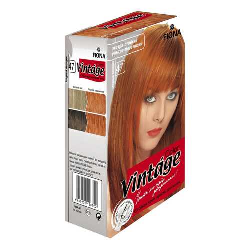 Краска для волос FIONA Vintage Color 47 Медный блондин 180 мл в Рени