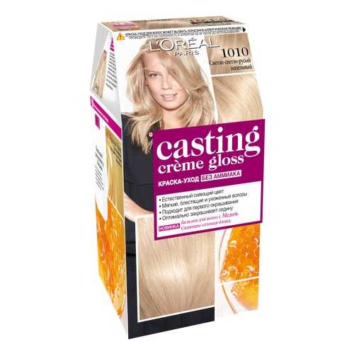 Краска для волос L`Oreal Paris Сasting Creme Gloss 1010 светлый светло-русый пепельный в Рени