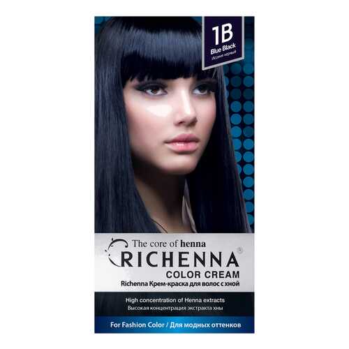 Краска для волос RICHENNA Color Cream 1B Blue Black в Рени