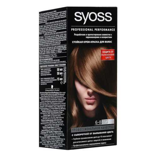 Краска для волос Syoss Color 6-8 Темно-русый в Рени