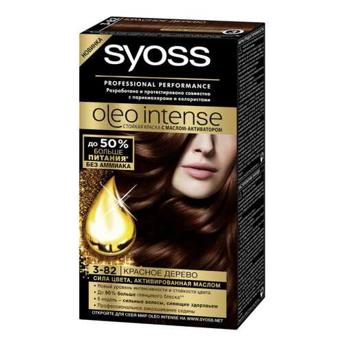 Краска для волос Syoss Oleo Intense 3-82 Красное дерево 50мл в Рени