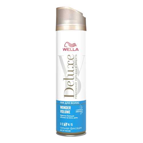 Лак для волос Wella Deluxe Wonder Volume сильная фиксация 250 мл в Рени