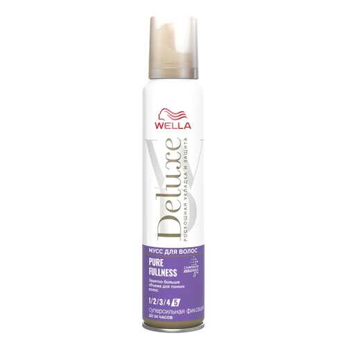 Мусс для волос Wella Deluxe Pure Fullness суперсильная фиксация 200 мл в Рени