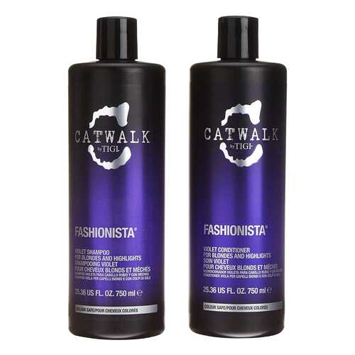 Набор TIGI Catwalk Fashionista Violet - для коррекции цвета осветленных волос, 2*750 мл в Рени