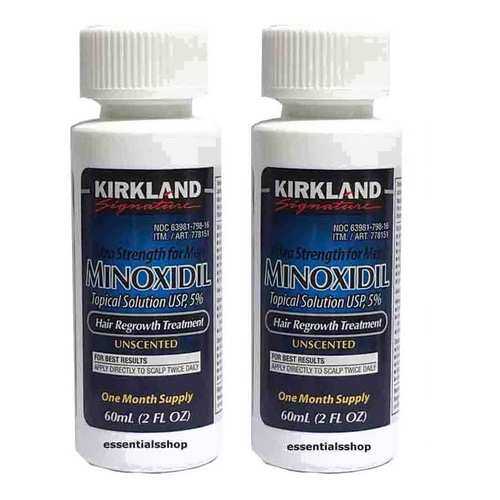 Усилитель роста волос Миноксидил Kirkland 2 флакона 5% анти-облысение в Рени